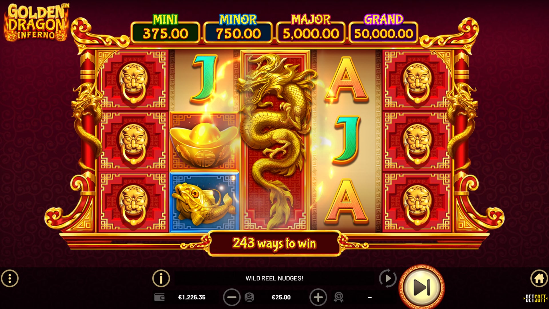 Видео-слоты «Golden Dragon Inferno» в игровом клубе казино SSL